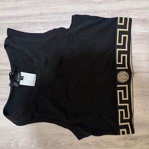Versace Black and Gold Women's Top Authentic